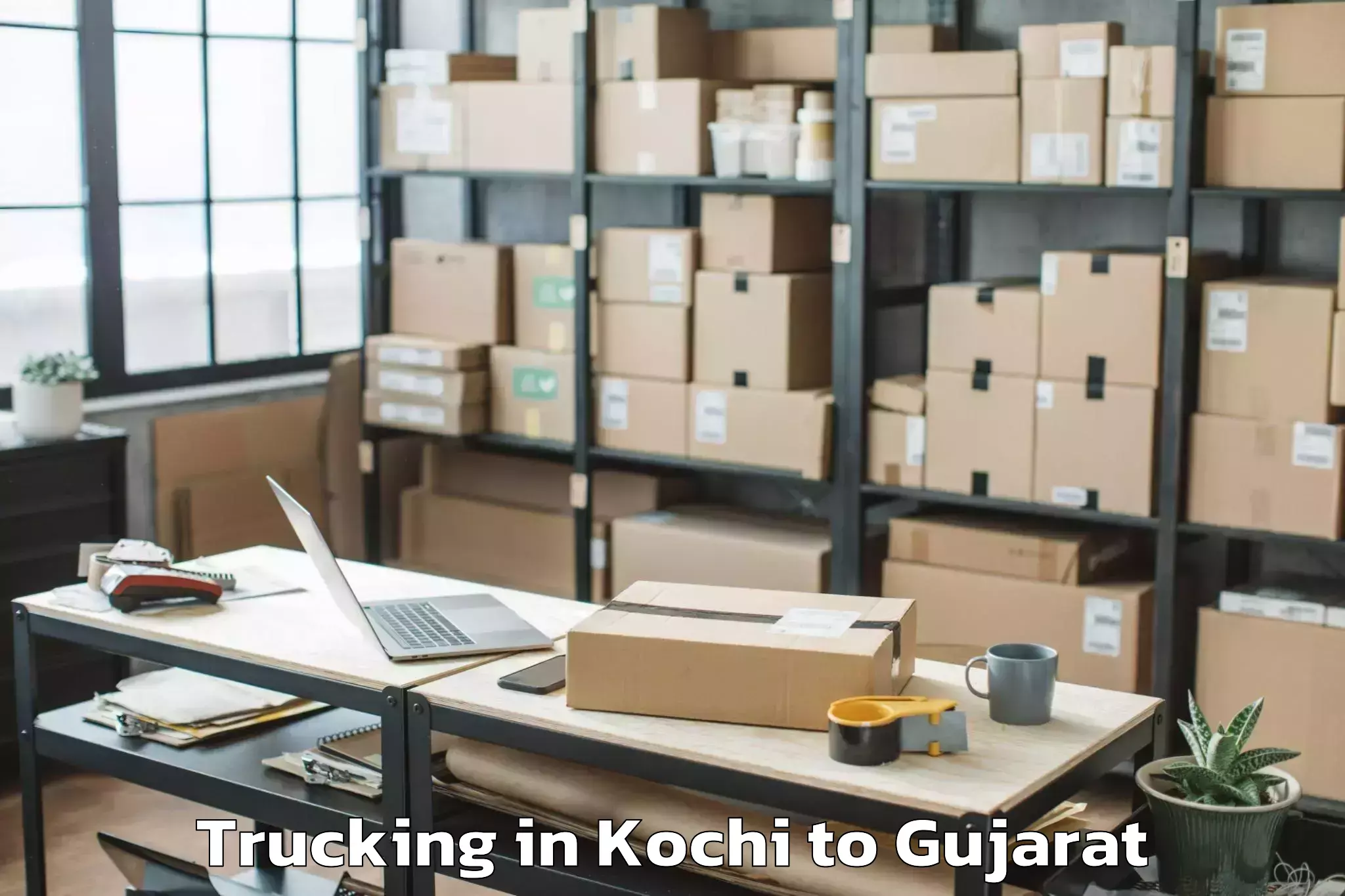 Affordable Kochi to Sarkhej Trucking